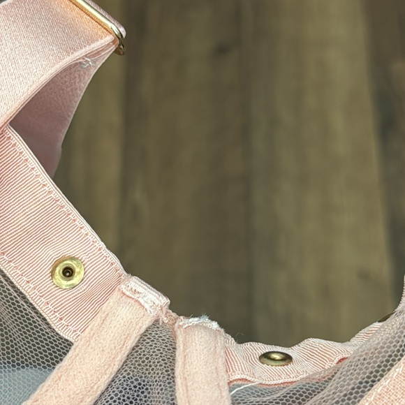 Honey Birdette Indria Soft Peach Bra Size 32F (32DDD) Discontinued Sexy Bondage - Picture 10 of 11